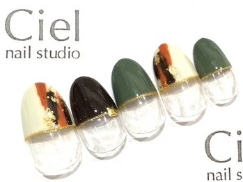 シエルネイルスタジオ 新宮店(Ciel nail studio)/こっくりカラーデザイン