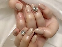 ジュンネイル(Jun Nail)/ワンカラー＋ストン追加