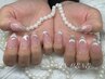 大人気☆チークネイルマグネットフレンチ¥7480