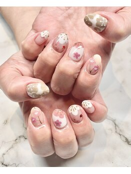 ビーメルシー 天満橋(bea.merci)/梅の花ネイル★