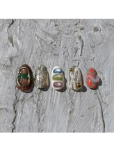 ネイルズ モダ(NAIL'S MODA)/3月の新作/マテリアルMIX