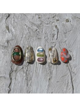 ネイルズ モダ(NAIL'S MODA)/3月の新作/マテリアルMIX