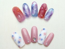 タイダイ雫ネイル