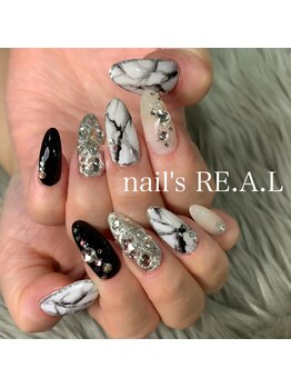 ネイルズリアル 倉敷(nail's RE.A.L)/大理石