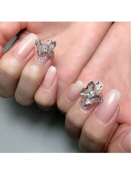 ミント(Mint.)/蝶々パーツ◇ジェルネイル