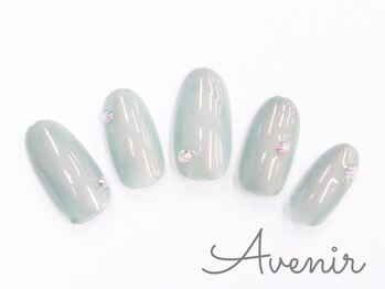アヴィニール 表参道(Avenir)/グリーンオーロラネイル