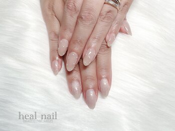 ヒールネイル(heal nail)/magnet×ナチュラルbeige×Perl