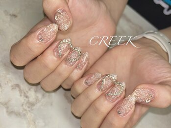 クリーク(CREEK)/ワンホンストーンチェーンハート