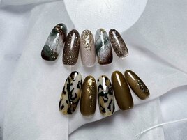 autumnニュアンスネイル