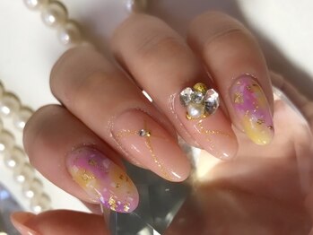 ディア ネイル(Dear Nail)/ニュアンス×ビジュー☆