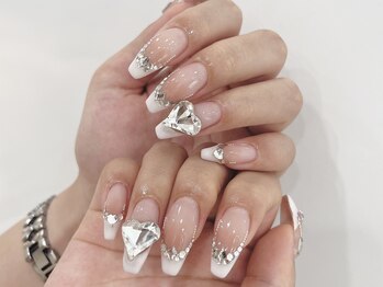 モカ 心斎橋(moca by Lee)/【Aina】中華フレンチネイル