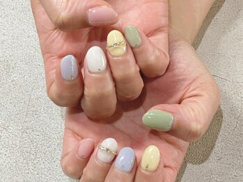 ガーデン ヘア&エステ&ネイル Garden/パステルカラフルねいる