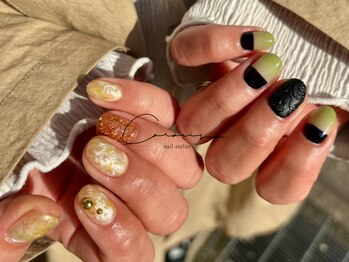 ネイル アトリエ クロリ(nail atelier Coloris)/個性派ニュアンス/モードネイル