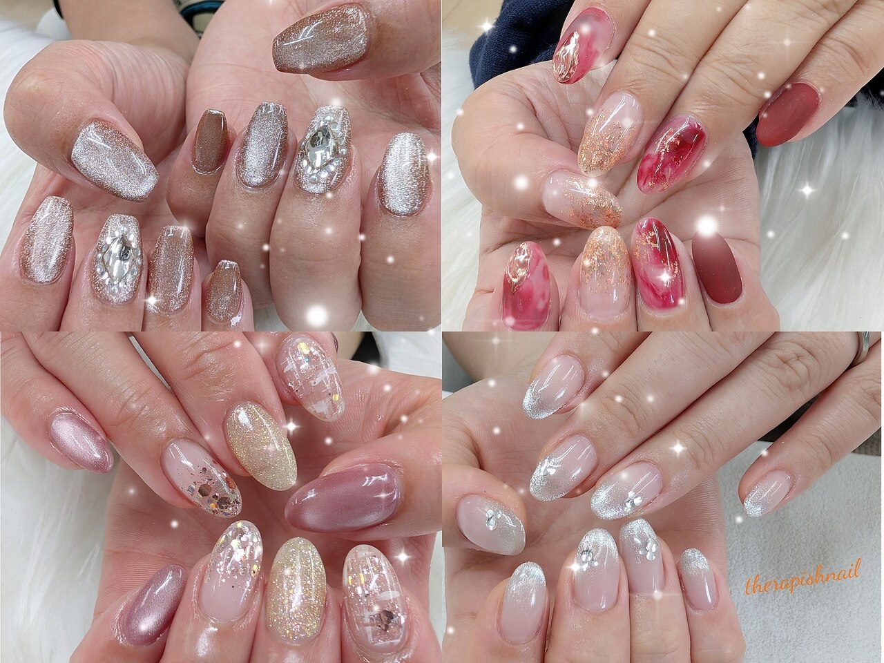 ネイルンページ 秋ネイルのネイルデザイン】1秒ネイルマジックプレス｜DASHINGDIVA