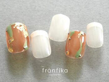 フランフィーカ(franfika produced by FIKA)の写真/【シンプルでも埋もれない!】気分で選べるおしゃれなニュアンスネイル♪初回オフ無料*ハンド定額¥7700～