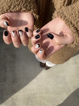 テンネイル(ten. nail)/ワンカラー+アート5本