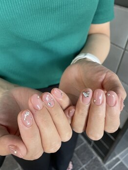 アイリッシュネイル 久屋大通店(Irish Nail)/蝶々パーツ