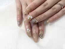 08ネイル(08 nail＆school)/ツイードネイル☆
