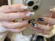 アイネイルズ 四条河原町店(I-nails)/ちぐはぐブラックネイル