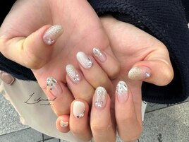 綺麗め#キラキラネイル
