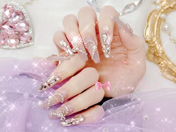 ワンホンネイル 新宿(Rumi Nail)/長さだし/付け放題/埋め尽くし