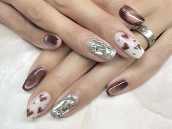 バレンタインホワイトデーネイル