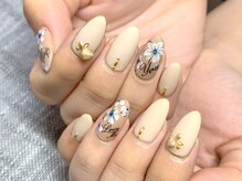 ア ネイル(A nail)/マット☆フラワー