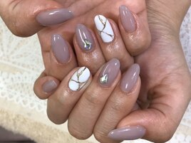【芝田】大理石ネイル