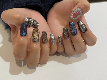 プラス サード(Plus 3rd)/個性派ネイル by wakana.s