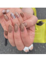 ファボリ(favori)/夏にもおすすめ！ブラウン囲み