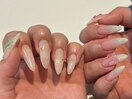 筆記体ネイル