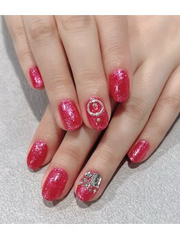 ピンクレッドカラー