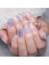 お持ち込みエンボスアートネイル