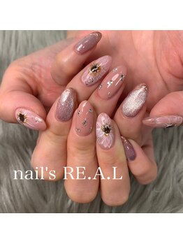 ネイルズリアル 倉敷(nail's RE.A.L)/フラワーネイル