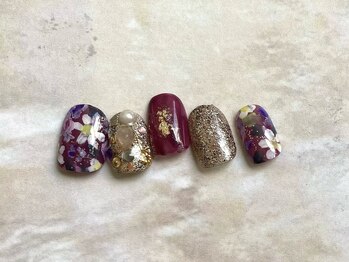 ゆびノさき/キラキラお花