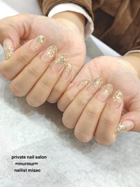 キラキラミラーネイル