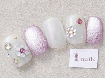 アイネイルズ 三宮店(I nails)/ストーンフラワー￥8500