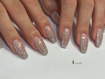 アイネイルズ 四条河原町店(I-nails)/ストーン囲みネイル