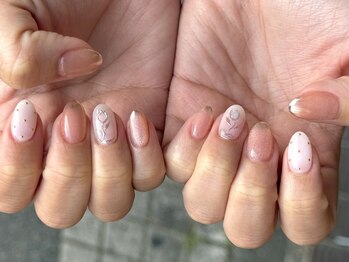 カノアネイルプレイス(KANOA nail place)/マグネット×ミラーチューリップ