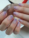 シンプルグレーグラデNail