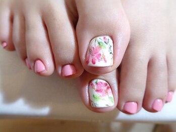 アミュリー ネイル アトリエ(Amury nail atelier)/リゾート★フラワーネイル♪
