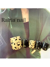 秋冬フットネイル