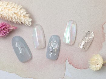 ソウ 難波店 nail salon Sou/ブルージュ×うるうるnail