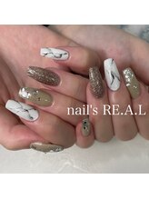 ネイルズリアル 倉敷(nail's RE.A.L)/大理石ネイル