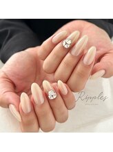 リップルズ(Ripples)/シンプルミラーネイル