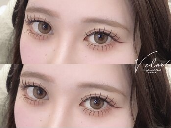 アイラッシュアンドネイル ヴェラール(Velar)の写真/根元立ち上げの束感デザイン♪パリジェンヌラッシュリフト導入◎まつげパーマのデザイン幅の豊富さで大人気