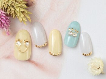 ソウ 難波店 nail salon Sou/パステルお顔nail