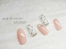 モアナ なんば店(MOANA)/キュートなドットnail♪