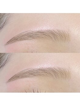メイリー アイラッシュ 関内(meily.eyelash)の写真/【立体感ある垢抜け眉に】眉の形,濃淡のお悩みがある方も。メンズ利用OK!韓国風平行眉/アーチ眉も自由自在