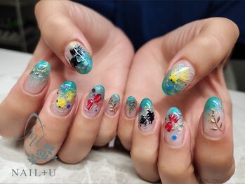 ネイルプラスユウ(NAIL+U)/金魚ネイル
